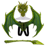 Halloween Children's Dragon Set Dragon Mask Wings Tail Three-Piece Set Cosplay Costume Props