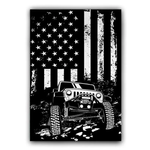 American Flag J@@p Lover Garden Flag, Patriotic Car Decor