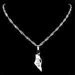 Israel Map Country Pendant Necklace