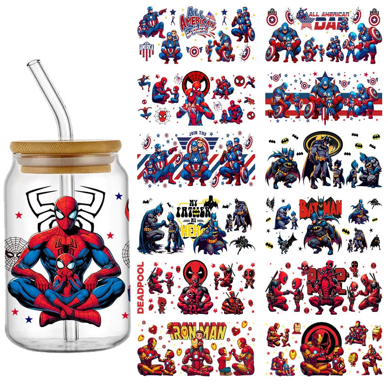 Enveloppes de tasse Spiderman UV DTF