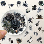 Black Rose Transparent Sitckers
