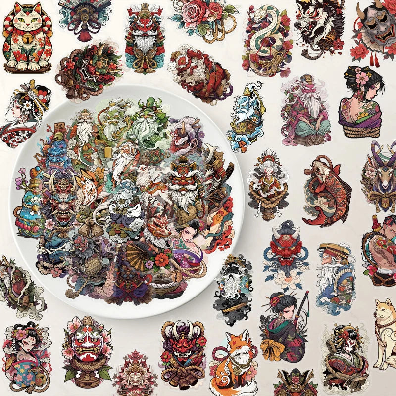 Tattoo Art Girls Transparent Stickers