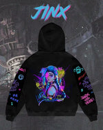 Sweats à capuche graphiques Jinx de la Ligue Arcane 