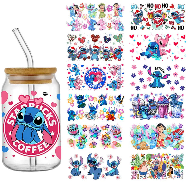 Enveloppes de tasse Lilo Stitch UV DTF