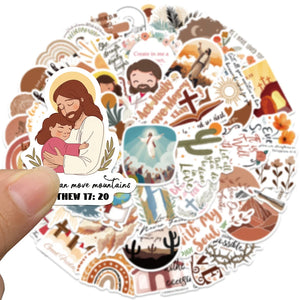 Jesus Christian Bohemian Dieu Stickers