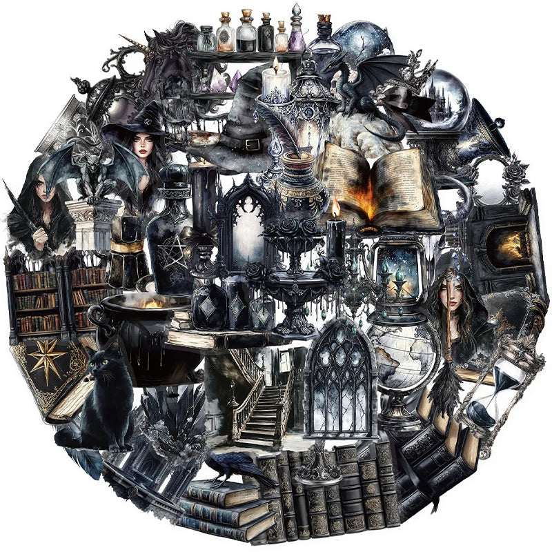 Witch Darkside Transparent Stickers