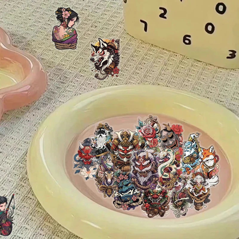 Tattoo Art Girls Transparent Stickers