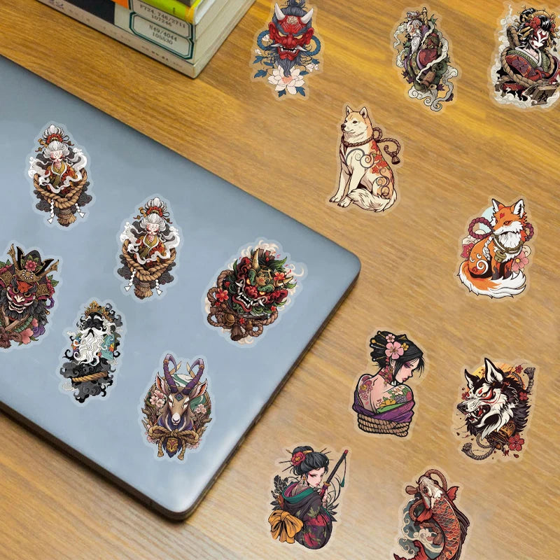 Tattoo Art Girls Transparent Stickers