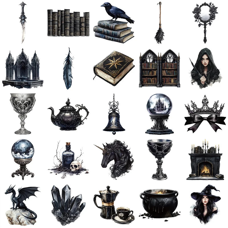 Witch Darkside Transparent Stickers