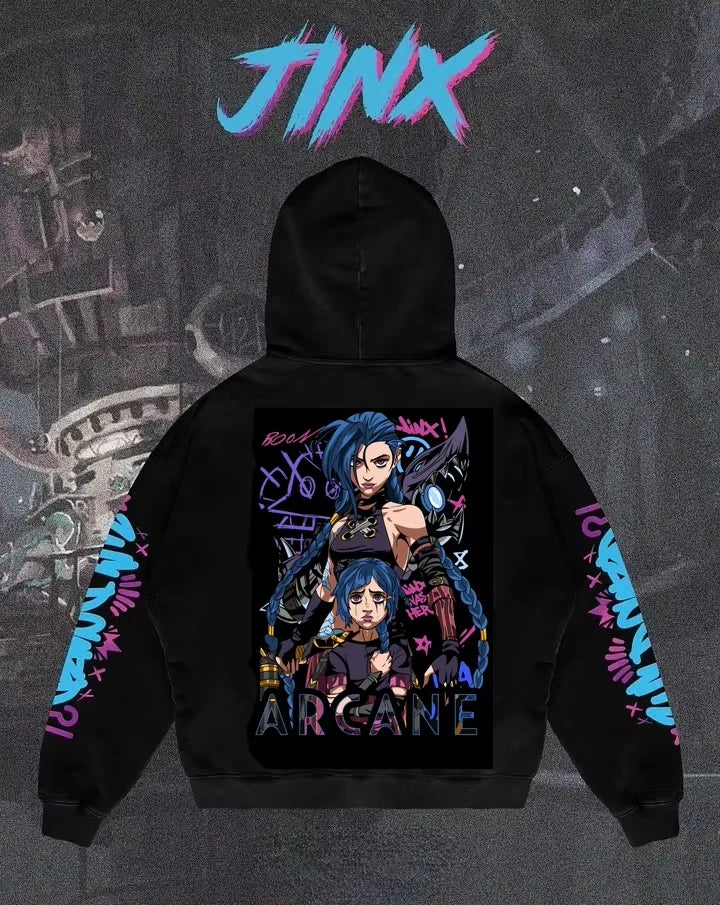 Jinx Powder Arcane LOL Hoodies