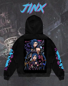 Jinx Powder Arcane LOL Hoodies