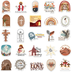 Jesus Christian Bohemian Dieu Stickers