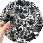 Black Rose Transparent Sitckers