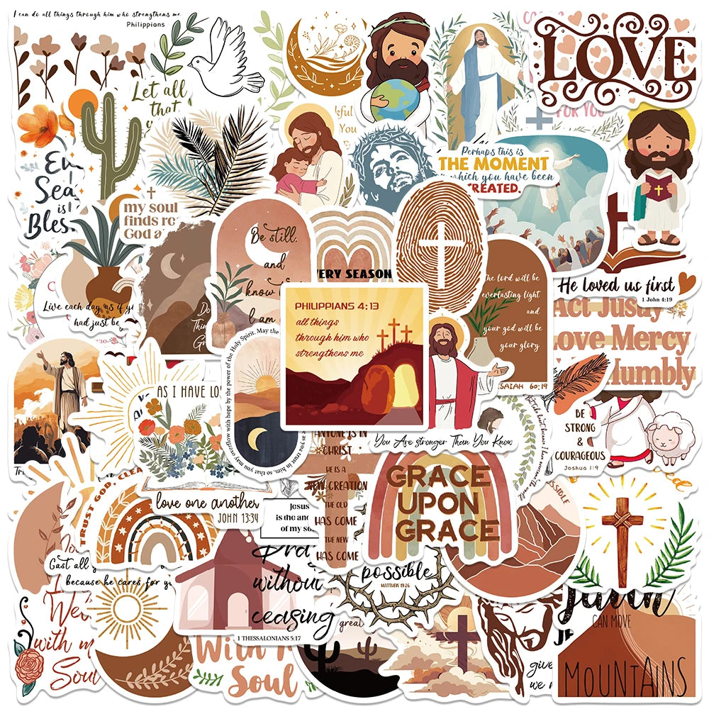 Jesus Christian Bohemian Dieu Stickers