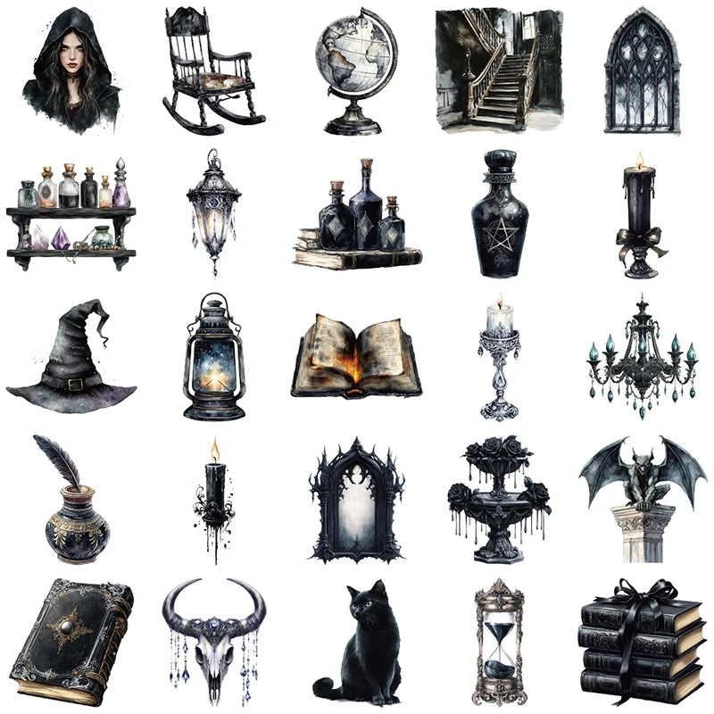 Witch Darkside Transparent Stickers