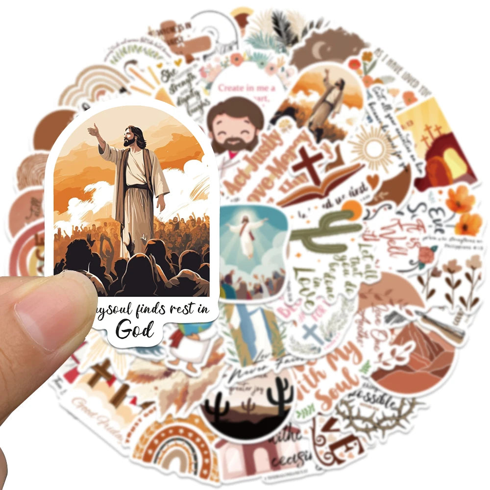 Jesus Christian Bohemian Dieu Stickers