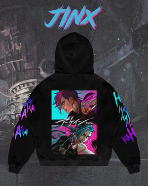 Sweats à capuche graphiques Jinx de la Ligue Arcane 