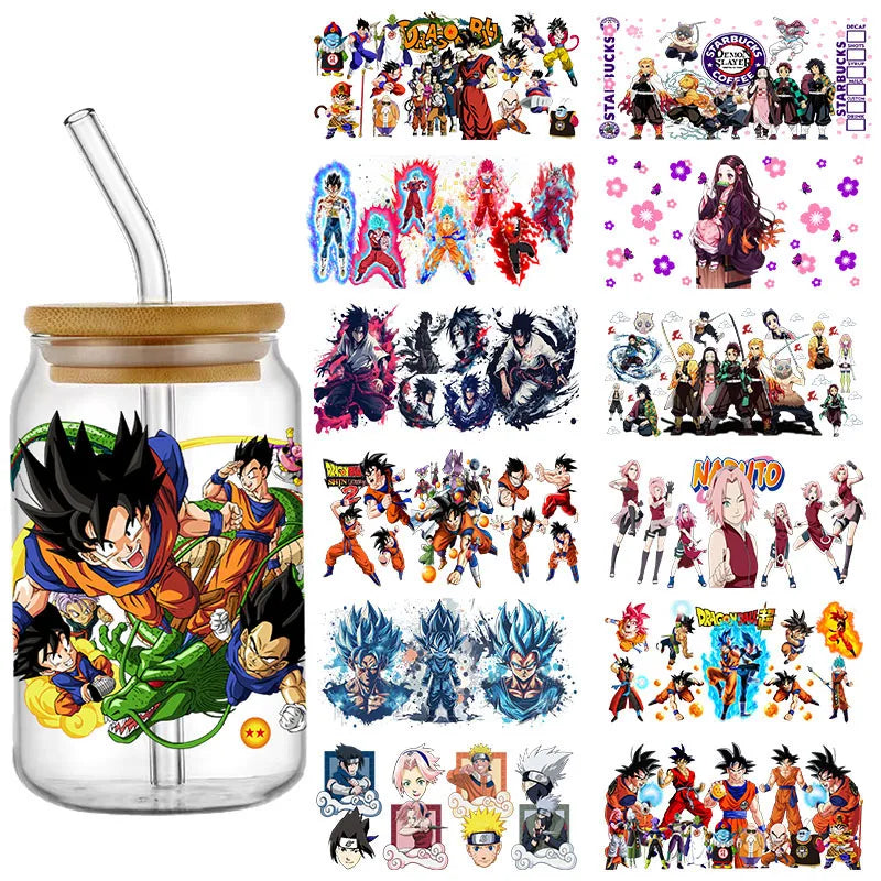 Enveloppes de tasse UV DTF Anime Dragon Ball