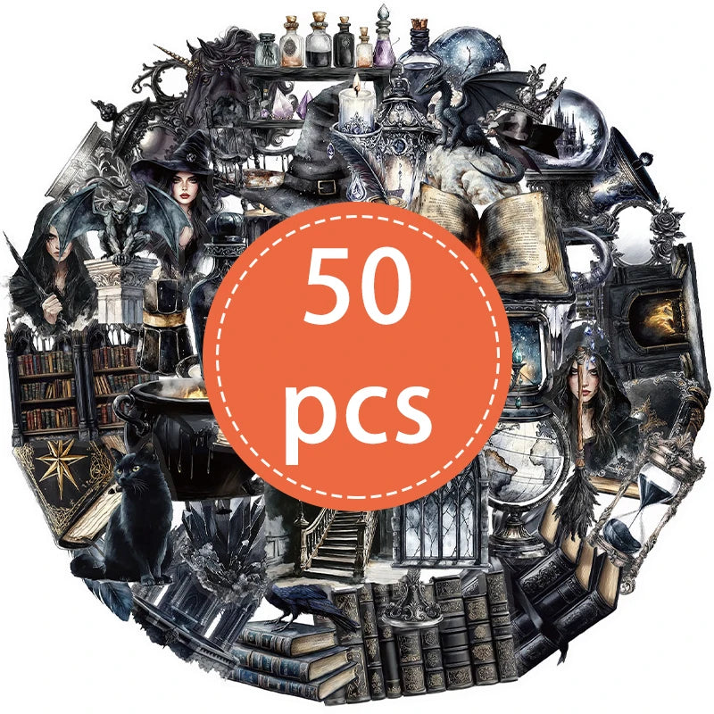 Witch Darkside Transparent Stickers