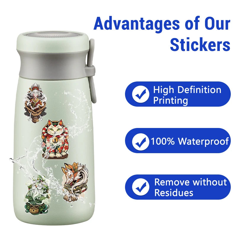 Tattoo Art Girls Transparent Stickers