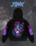 Sweats à capuche graphiques Jinx de la Ligue Arcane 