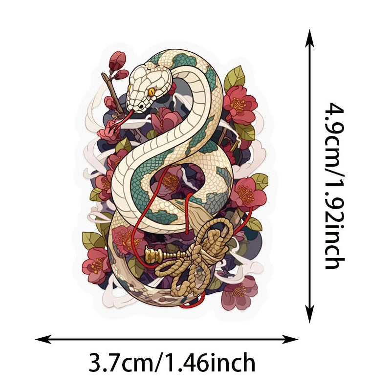 Tattoo Art Girls Transparent Stickers