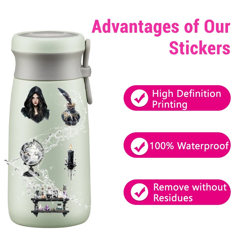 Witch Darkside Transparent Stickers