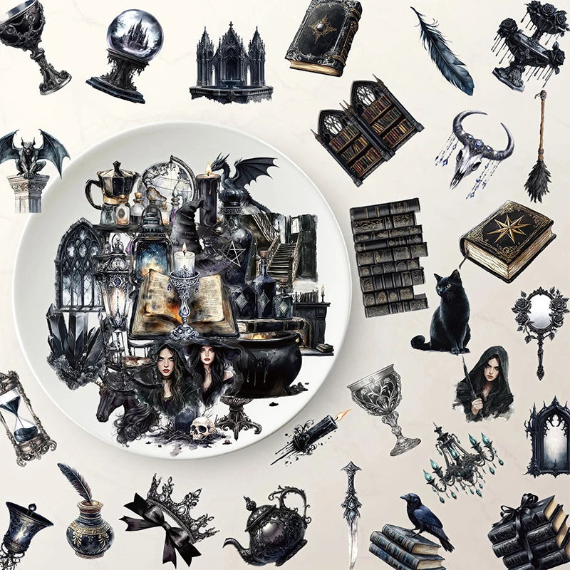 Witch Darkside Transparent Stickers