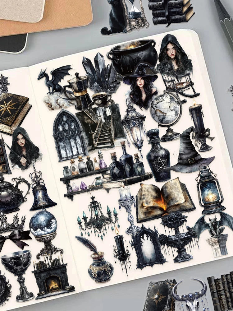 Witch Darkside Transparent Stickers