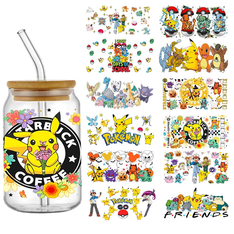 Wraps de coupe Pokémon Pikachu UV DTF