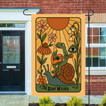 Stay Weird Garden Flag, Retro Outdoor Garden Decor, Stay Weird Yard Flag, Funny Garden Decoration, Frog Garden Banner, Welcome Garden Decor