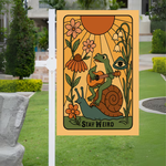Stay Weird Garden Flag, Retro Outdoor Garden Decor, Stay Weird Yard Flag, Funny Garden Decoration, Frog Garden Banner, Welcome Garden Decor