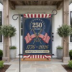 USA 250 Years Garden Flag, 1776-2026 Semiquincentennial Yard Banner, Patriotic American Anniversary Decor, 250th Celebration Outdoor Sign