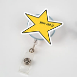 Your Did It Star Badge Reel, Funny Meme ID Holder, Cute Nurse Badge Clip, Teacher Badge Reel, Quirky Work Gift, Sarcastic Coworker Accessory