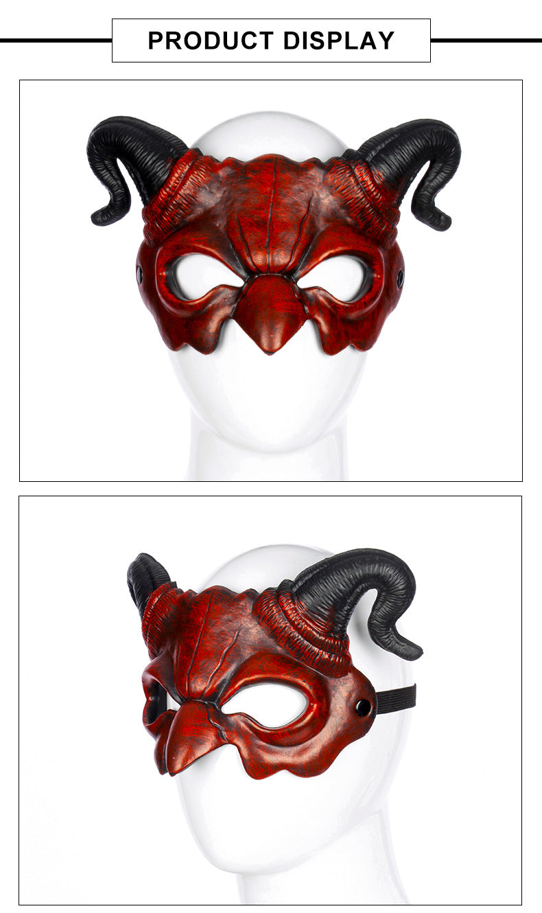 New Halloween Non-Woven Fabric Demon Wings Mask Set