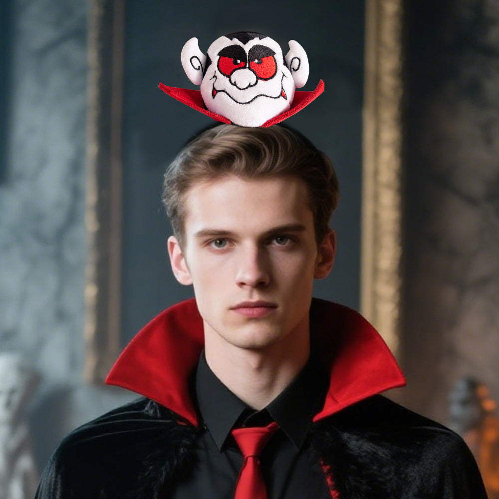 New Halloween Cotton-Filled Pumpkin Spider Bat Headband Party Dance Festival Hair Accessories Props