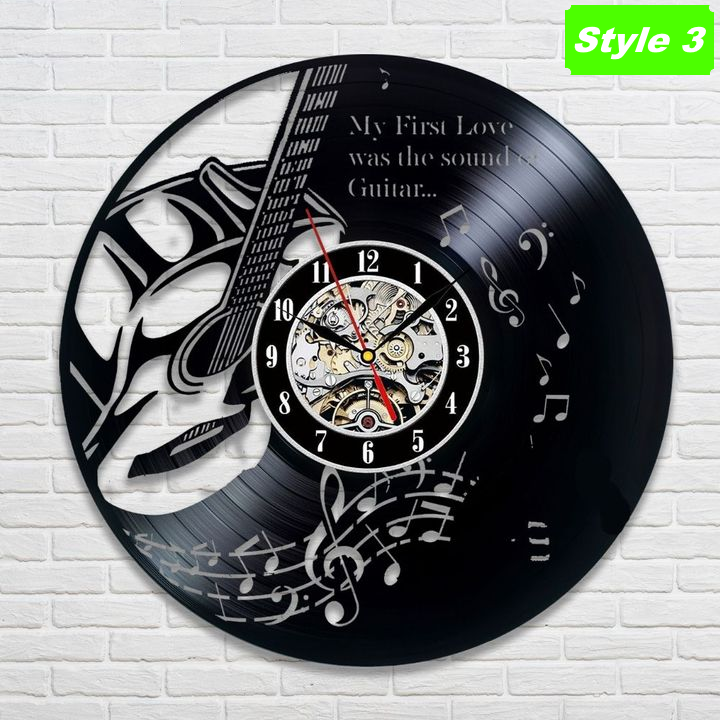 Horloge murale guitare acoustique