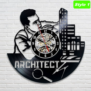 Horloge murale d'architecte