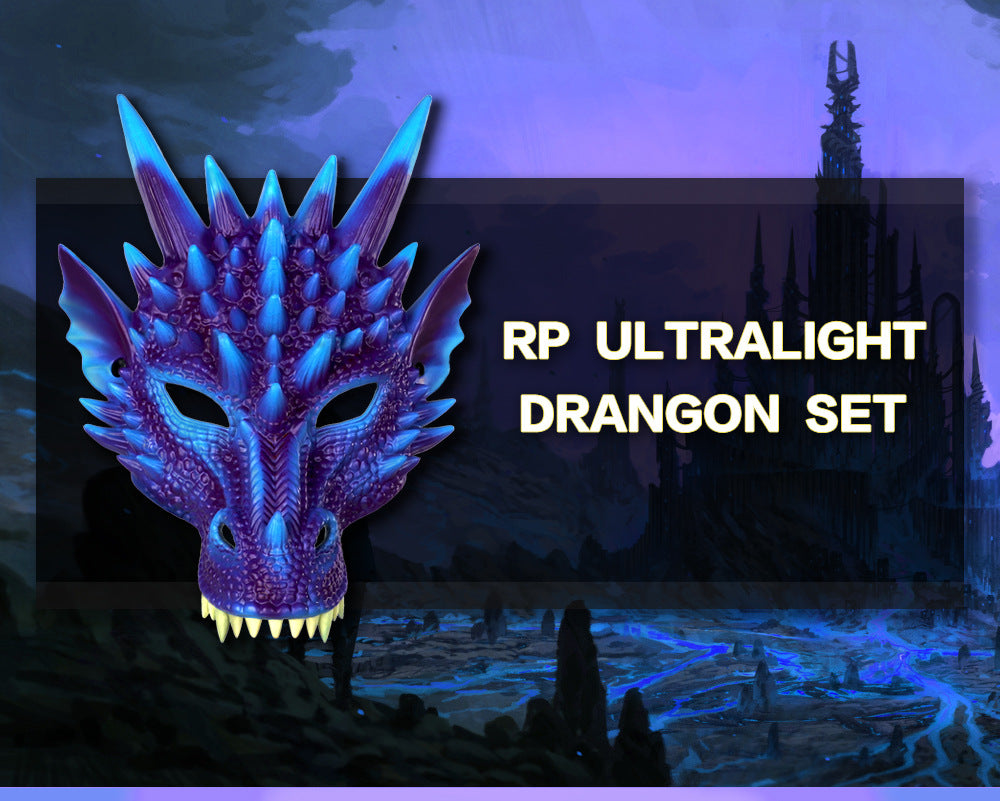 New Upgraded Ultra-Light Dragon Wings 3D Dragon Mask Halloween Children's Festival Party Costume Set Wholesale