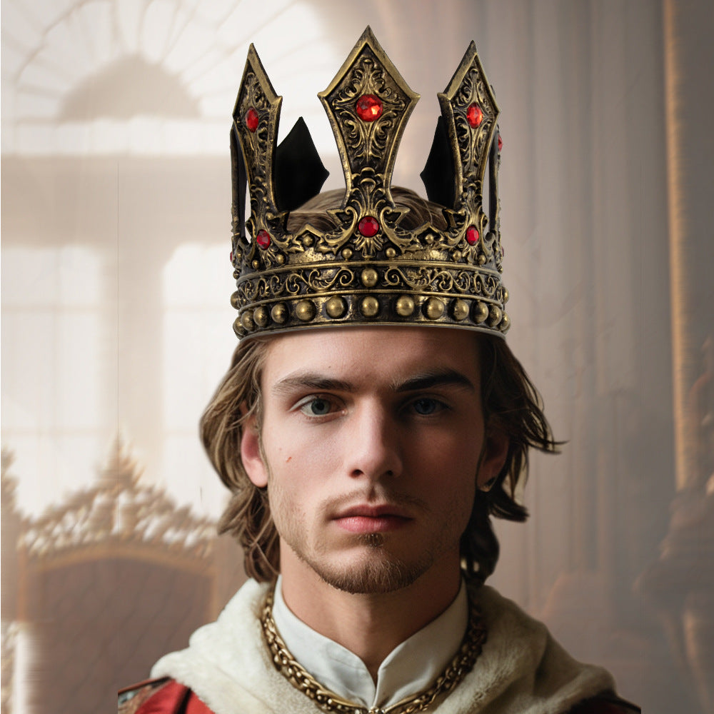 Halloween European and American Retro Luxury Palace King Crown