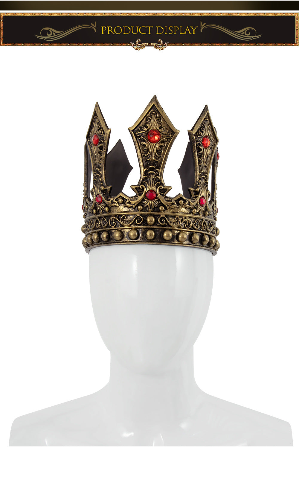 Halloween European and American Retro Luxury Palace King Crown