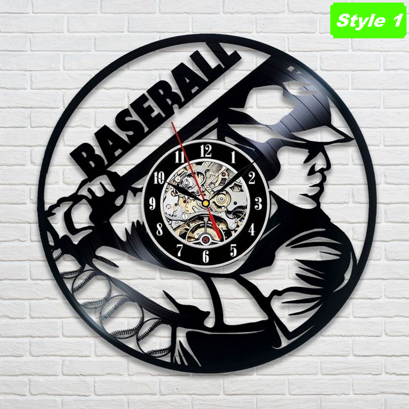 Horloge murale de baseball