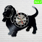 Basset Hound Wall Clock