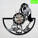 Basset Hound Wall Clock