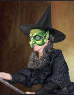 New Halloween Witch Wig Witch Hat Mask Set Carnival Masquerade Ball Cosplay Mask