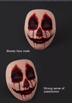 Halloween Bride Veil Vintage Rose Flower gothic Dark Headdress Ghost Bride Set