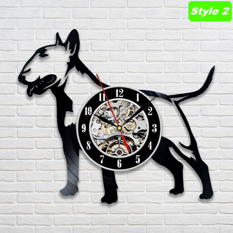 Bull Terrier Wall Clock