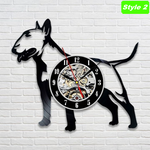 Bull Terrier Wall Clock