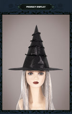 New Halloween Witch Hat Wizard Hat Festival Party Ball Performance Cosplay Prop