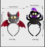 New Halloween Cotton-Filled Pumpkin Spider Bat Headband Party Dance Festival Hair Accessories Props